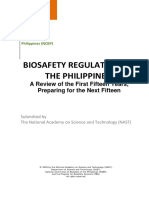 Biosafety Regulation in the Philippines