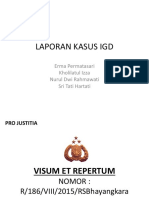 LAPORAN KASUS IGD 23 Agustus 2015 KDRT