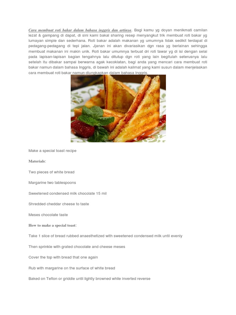 Resep Kue Kue Memanggang
