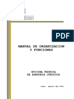 manual de organizacion funciones INEI