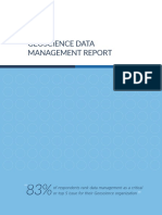 Geoscience Data Management Report