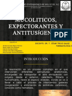 Mucolíticos, Expectorantes y Antitusígenos