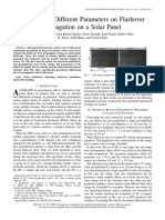 Influence of Different Parameters On Flashover Propagation On A Solar Panel