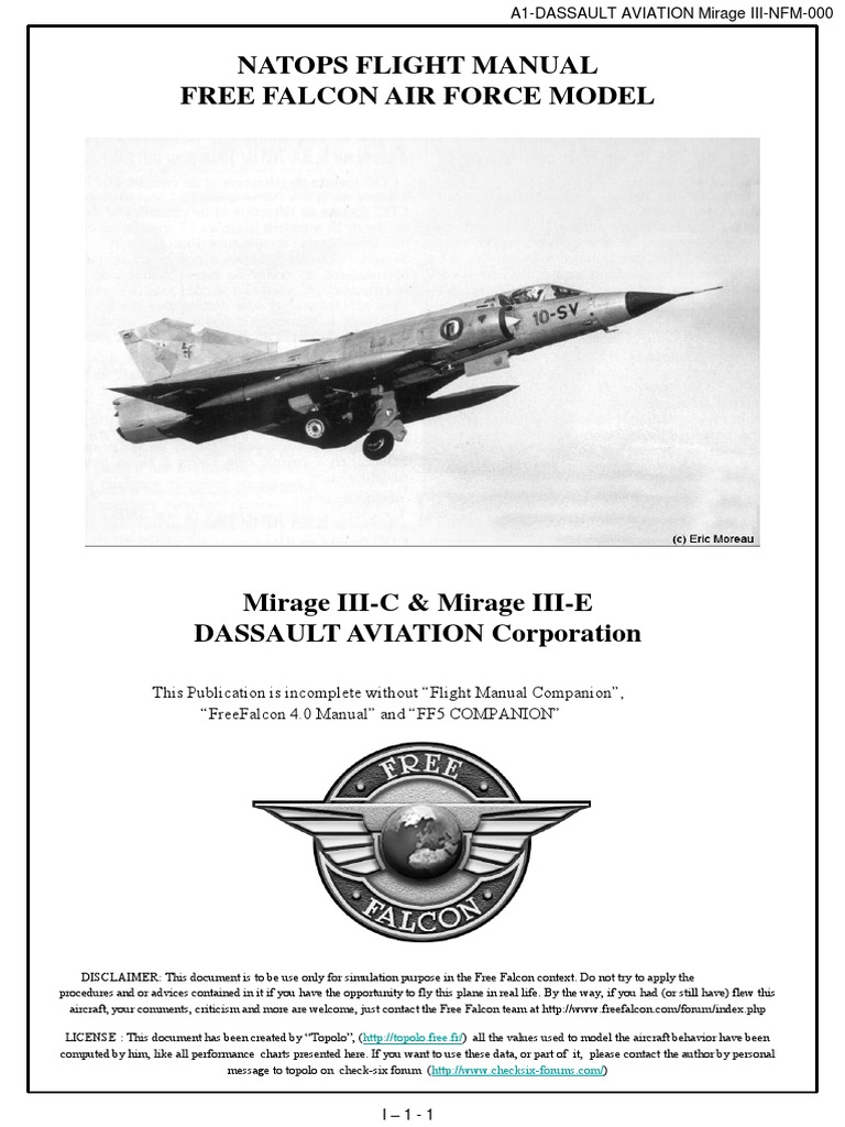 Mirage III-NFM Flight Manual Overview | PDF | Aircraft Configurations ...