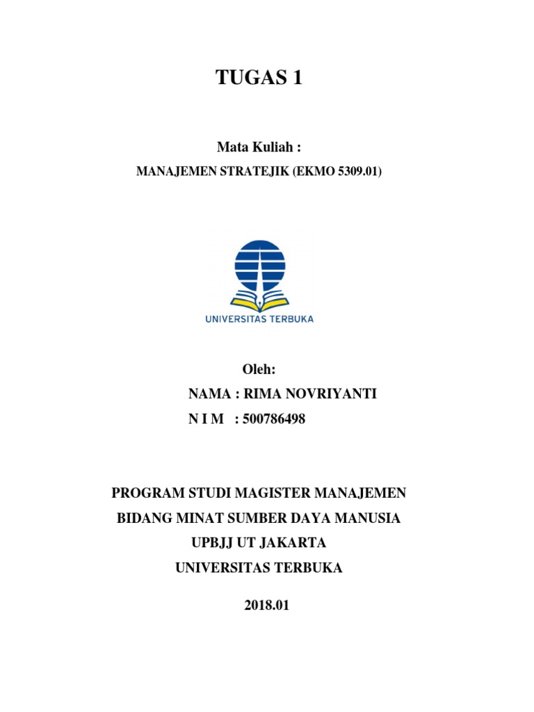 Tugas 1 Manajemen Stratejik