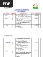 Planificare Joc Si Miscare CL III A Mea