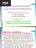 Lec 6a Logic Gates Truth Tables and Timing Diagrams PDF