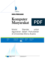 Modul Perkuliahan Komputer Dan Masyarakat