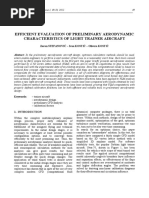 Efficient Evaluation of Preliminary Aerodynamic Characteristics of Light Trainer Aircraft