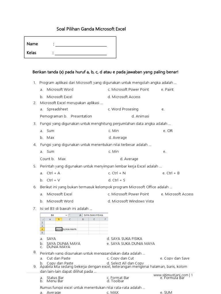 Cif Import Contoh Soal