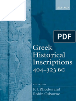 P. J. Rhodes & Robin Osborne (Ed.), Greek Historical Inscription 404-323 BC PDF