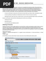 Sap MM Invoice Verification