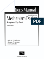 Mechanism Design Analysis and Synthesis Forth Edition