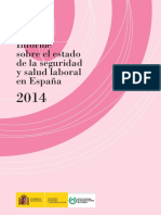 2014 Informe sobre el estado de la seguridad y salud laboral en España INSHT
