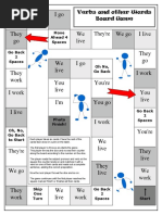 Board Game - Verbs and Other Words PDF