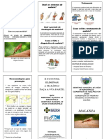 Folder Malária Rorainópolis