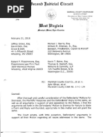 Judge Cramer letter