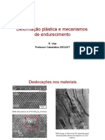 Deformação Plástica e Mecanismos de Endurecimento