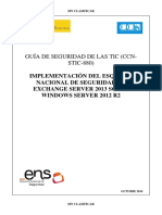 CCN-STIC-880 Implementación Del ENS en Exchange 2013 Sobre Windows Server 2012 R2