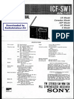 Sony ICF-SW1 Serv