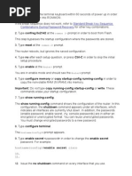 Standard Break Key Sequence Combinations During Password Recovery