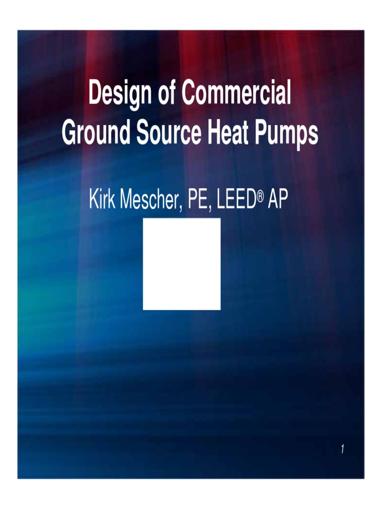 Design of Ground Source Heatpumps | PDF | Hvac | Heat Pump