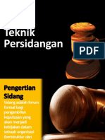 Teknik Persidangan