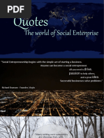 Quotes the World of Social Enterprise