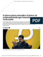 6 Claves para Entender El Petro, La Criptomoneda Que Lanzaron en Venezuela