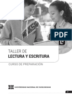 Taller de Lectura y Escritura - UNAHUR