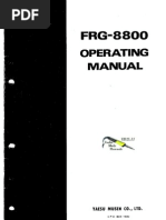 Yaesu FRG-8800 Operating Manual