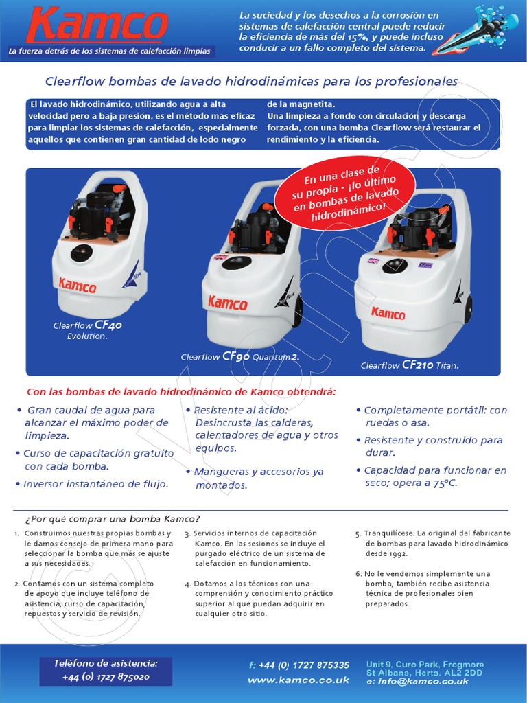 Power Flushing Pumps Espanol PDF Caldera Bomba