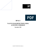 Rp62!3!1 - Valve Leak Detection Using Acoustic Emission