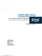 ZXR10 8900 Series: User Manual (Basic Configuration Volume)