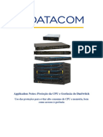 Application Notes - Proteção Da CPU e Gerência Do DmSwitch. Uso Das Proteções para Evitar Alto Consumo de CPU e Memória, Bem Como Acessos À Gerência