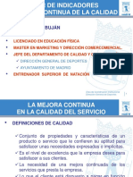 Taller indicadores mejora continua calidad