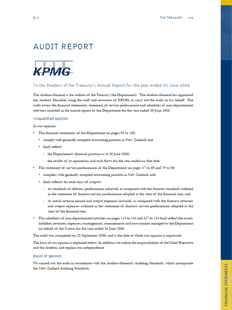 KPMG Audit PDF Audit Financial Statement