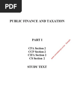 Public Finance and Taxation - Sample PDF