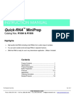 Instruction Manual: Quick-Rna Miniprep