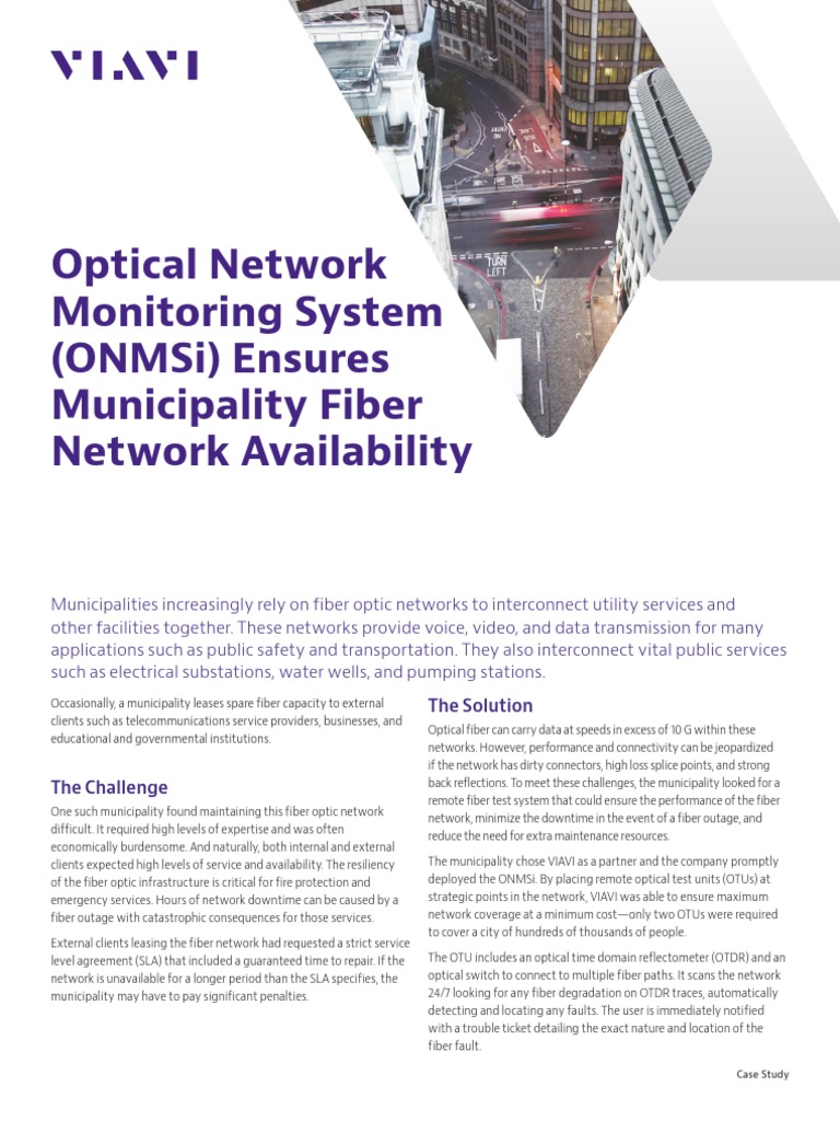 Optical Network Monitoring System Onmsi Ensures Municipality Fiber ...