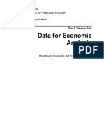 Data For Economic Analysis: World Bank Economics of Tobacco Toolkit