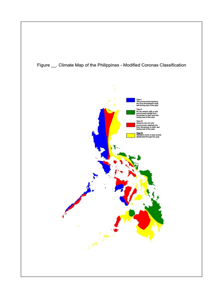Fig. __. Climate Map of the Philippines Modified Coronas