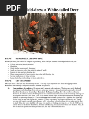 Deer Field Dressing