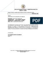 Juzgado Tercero de Pequeñas Causas Y Competencia Múltiple Ibaguè - Tolima