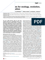 DNA Barcodes For Ecology, Evolution, and Conservation