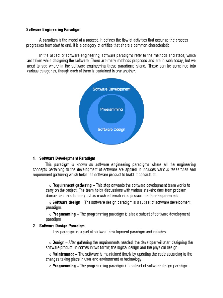 (Written Report) Chapter II - Software Engineering Paradigm | PDF ...