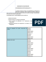 ANEXO 10.- Procedimiento de Recuperación