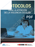 Protocolos para La Atención de La Violencia Escolar