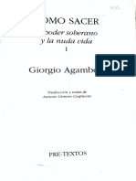 Homo Sacer. El poder soberano y la nuda vida (1) - Giorgio Agamben 