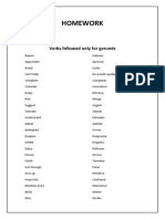 Ingles Verb With and Without Gerund